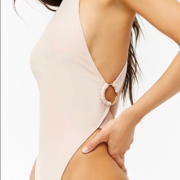 Forever 21 O-ring nude one piece swimsuit - Picture 2 of 2